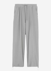 The Frankie Shop Men Bottoms Eliott Crinkle Pants - Grey Grey - Image 5