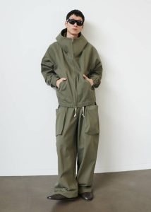 The Frankie Shop Men Bottoms Lauri Drawstring Cargo Pants - Khaki Green - Image 4