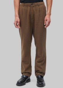 The Frankie Shop Men Bottoms Samsøe Samsøe Sabertil Trousers - Canteen Brown