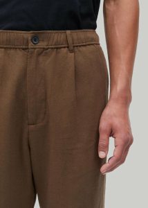 The Frankie Shop Men Bottoms Samsøe Samsøe Sabertil Trousers - Canteen Brown - Image 3