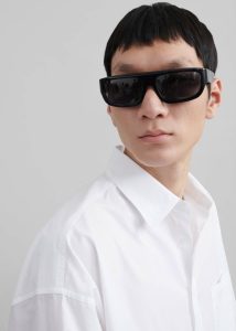 The Frankie Shop Men Matthias Oversized Shirt - White Tops White - Image 4