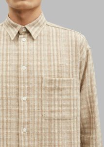 The Frankie Shop Men Tops Samsøe Samsøe Saluan J Shirt - Seneca Rock Beige - Image 2