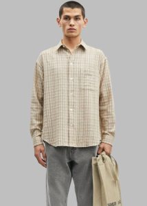 The Frankie Shop Men Tops Samsøe Samsøe Saluan J Shirt - Seneca Rock Beige