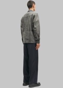 The Frankie Shop Men Tops Samsøe Samsøe Saruffo X C Overshirt - Worn Black Grey - Image 4