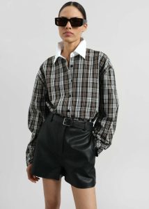 The Frankie Shop Multi Women Weska Plaid Shirt - Multicolor Tops