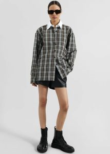 The Frankie Shop Multi Women Weska Plaid Shirt - Multicolor Tops - Image 3