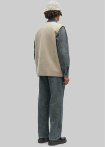 The Frankie Shop Outerwear Beige Men Samsøe Samsøe Sahannes Vest - Seneca Rock - Image 4
