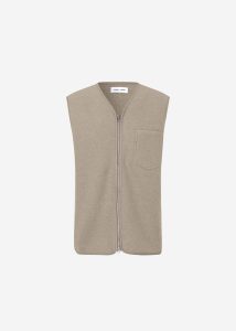 The Frankie Shop Outerwear Beige Men Samsøe Samsøe Sahannes Vest - Seneca Rock - Image 5