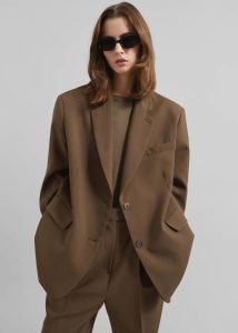 The Frankie Shop Outerwear Brown Women Bea Blazer - Chocolate - Image 2