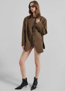 The Frankie Shop Outerwear Brown Women Bea Blazer - Chocolate