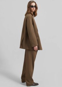 The Frankie Shop Outerwear Brown Women Bea Blazer - Chocolate - Image 4