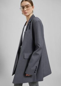 The Frankie Shop Outerwear Grey Quincy Blazer - Grey Women - Image 2