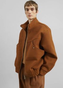 The Frankie Shop Outerwear Men Ralden Jacket - Camel Brown - Image 2