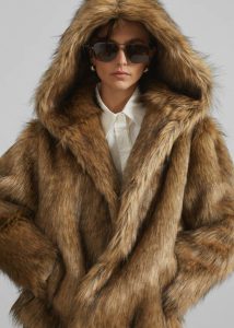The Frankie Shop Outerwear Nivala Faux Fur Hooded Jacket - Camel Women Brown - Image 3