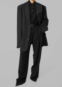 The Frankie Shop Outerwear Women Black Gelso Oversized Blazer - Black - Image 3