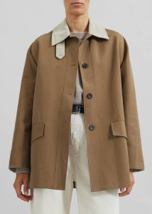 The Frankie Shop Outerwear Women Brown Ryker Boxy Jacket - Brown - Image 4