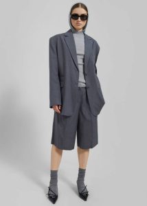 The Frankie Shop Outerwear Women Wilma Blazer - Grey Grey - Image 2