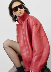 The Frankie Shop Outerwear Zion Bomber Jacket - Red Red Women - Image 5