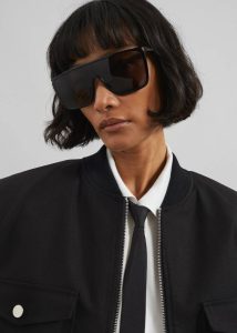 The Frankie Shop Pomona Crop Bomber Jacket - Black Women Outerwear Black - Image 5