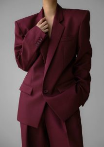 The Frankie Shop Red Outerwear Jun Blazer - Burgundy Women