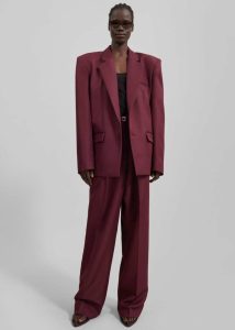 The Frankie Shop Red Outerwear Jun Blazer - Burgundy Women - Image 3
