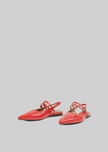 The Frankie Shop Red Vagabond Hermine Low Shoes - Flame Red Women Flats - Image 4