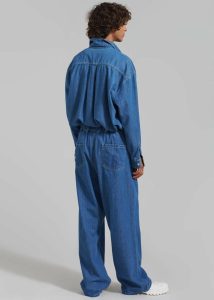 The Frankie Shop Tanner Denim Pants - Medium Wash Bottoms Men Blue - Image 5