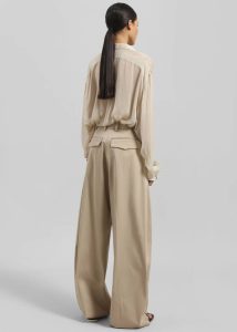 The Frankie Shop Thelatest Billie Trousers - Sand Bottoms Beige Women - Image 5