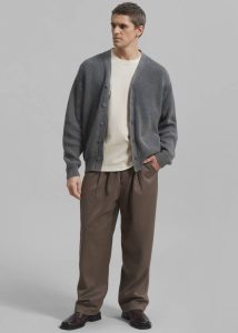 The Frankie Shop Theo Pants - Cocoa Bottoms Brown Men - Image 4