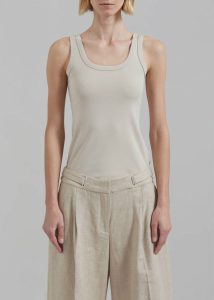 The Frankie Shop Tops Beige Kim Tank Top - Beige Women - Image 3