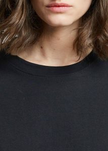 The Frankie Shop Tops Lilou Simple Tee - Black Women Black - Image 4