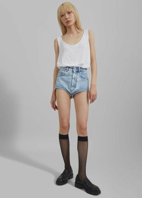 The Frankie Shop Tops Women White Josie Scoop Neck Tank Top - White - Image 3