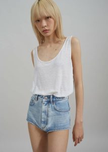 The Frankie Shop Tops Women White Josie Scoop Neck Tank Top - White - Image 4