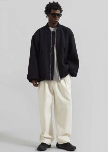 The Frankie Shop White Men Charlie Pants - Cream Bottoms - Image 4