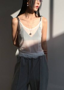 The Frankie Shop White Women Tops Kyla Sheer Tank Top - White