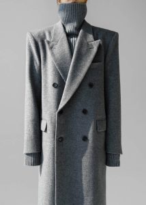 The Frankie Shop Women Birnam Wool Coat - Grey Grey Outerwear - Image 2