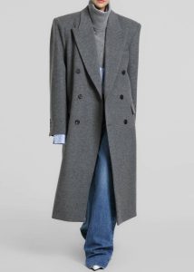 The Frankie Shop Women Birnam Wool Coat - Grey Grey Outerwear