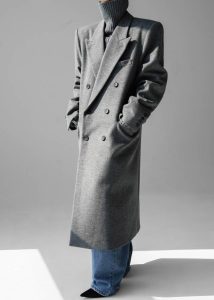The Frankie Shop Women Birnam Wool Coat - Grey Grey Outerwear - Image 4