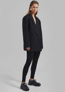 The Frankie Shop Women Black Cara Knit Leggings - Black Bottoms - Image 5