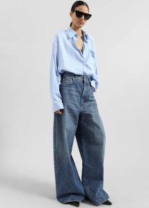 The Frankie Shop Women Blue Bottoms Sportmax Angri Jeans - Medio Vintage - Image 2