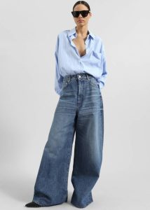 The Frankie Shop Women Blue Bottoms Sportmax Angri Jeans - Medio Vintage