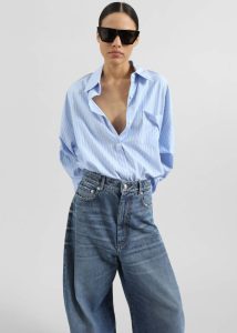 The Frankie Shop Women Blue Bottoms Sportmax Angri Jeans - Medio Vintage - Image 4