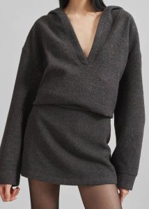 The Frankie Shop Women Bottoms Belsay Skort - Charcoal Grey