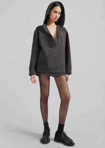 The Frankie Shop Women Bottoms Belsay Skort - Charcoal Grey - Image 4