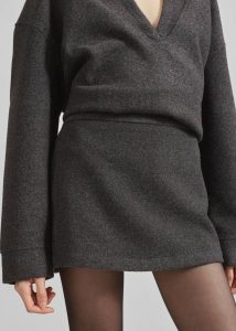 The Frankie Shop Women Bottoms Belsay Skort - Charcoal Grey - Image 5