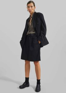 The Frankie Shop Women Bottoms Sava Bermuda Shorts - Black Black