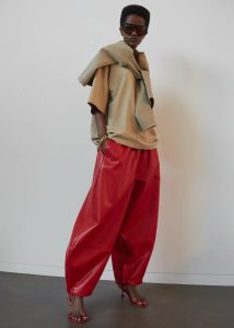 The Frankie Shop Women Briar Faux Leather Balloon Pants - Red Red Bottoms