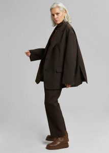 The Frankie Shop Women Brown Outerwear Bea Blazer - Dark Espresso