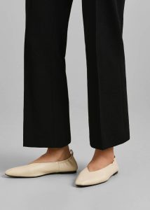 The Frankie Shop Women Flats A.emery Brie Flats - Eggshell White - Image 3