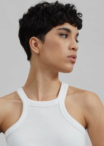 The Frankie Shop Women Omi Halter Tank Top - White Tops White - Image 5